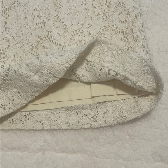 Vintage KORS Cream Lace Flare Pants • Boho Bridal Festival Statement Pants - Picture 6 of 12